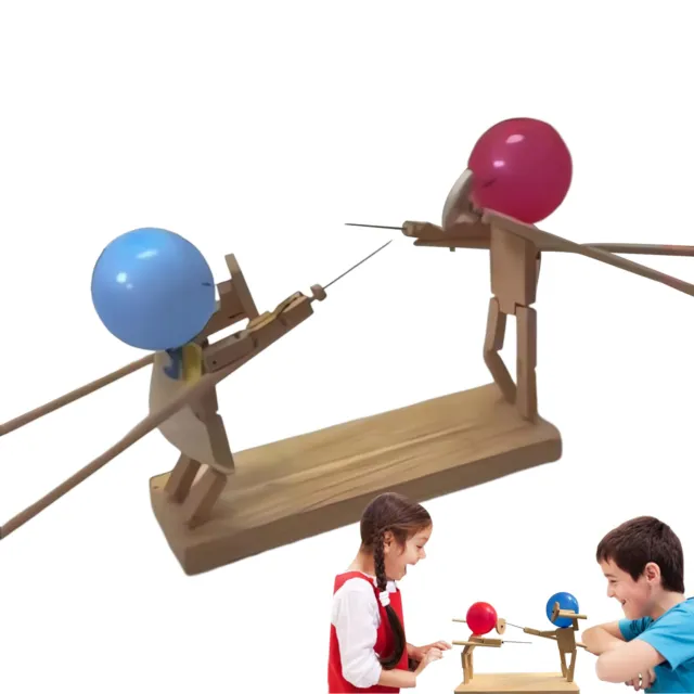 WOODEN FIGHTER BALLOON Bamboo Man Battles Adults and Family 2024