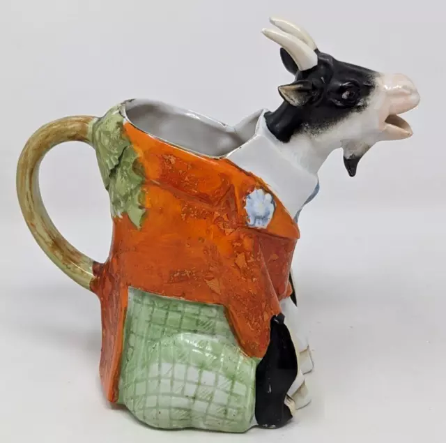 Rare VTG Antique 1920s Schafer & Vater Goat Anthropomorphic Creamer Pitcher HR23 3