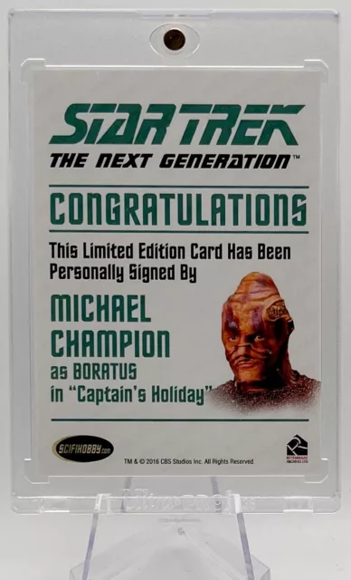 2016 Star Trek TNG Portfolio Prints - Series 2: Michael Champion as Boratus 2