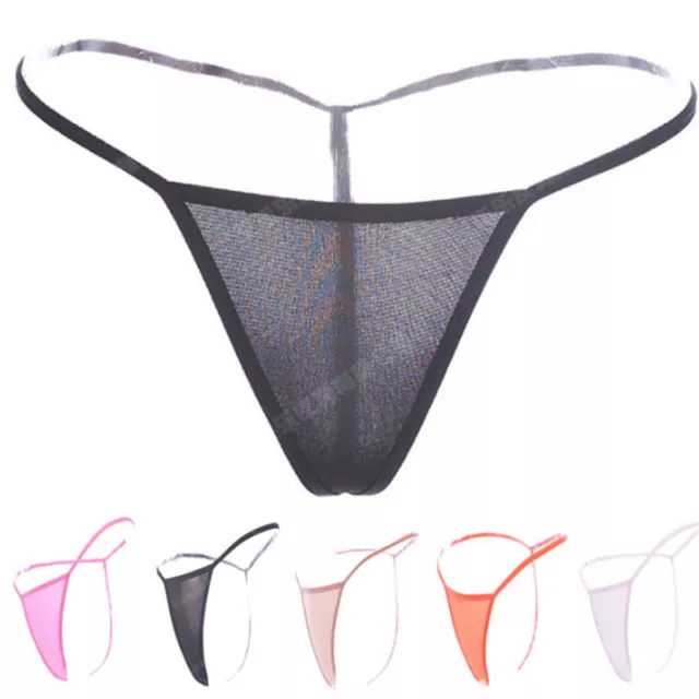 Women Sexy Lingerie See-thru G String T Back Brief Panties Underwear Thong