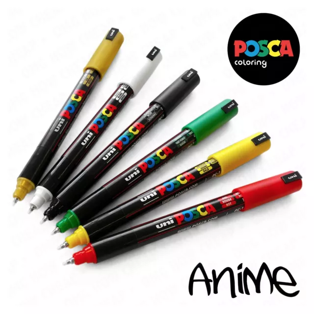 Posca PC-1MR Paint Marker Pen Set - Anime Colours Manga Colours