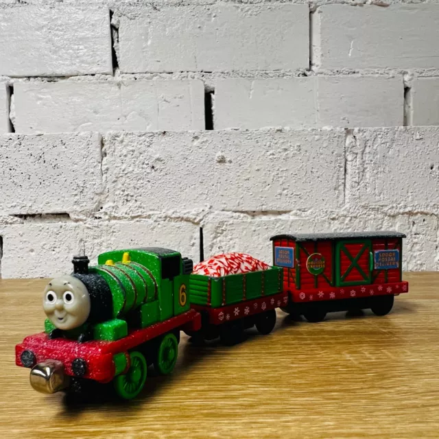 Percy Holiday Christmas Snow Delivery Thomas & Friends Take n Play Along Trains