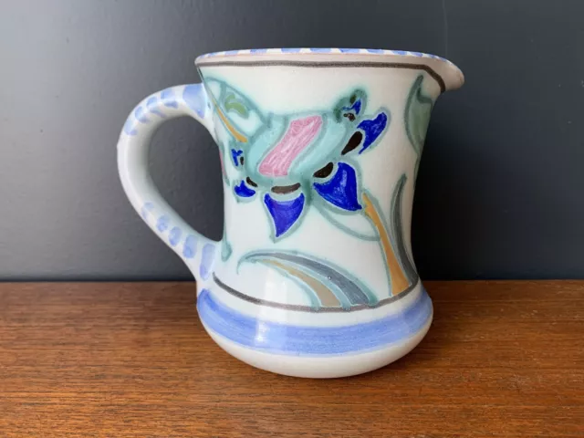 1930s Honiton Collard Pottery Hand Painted Floral Medium Jug