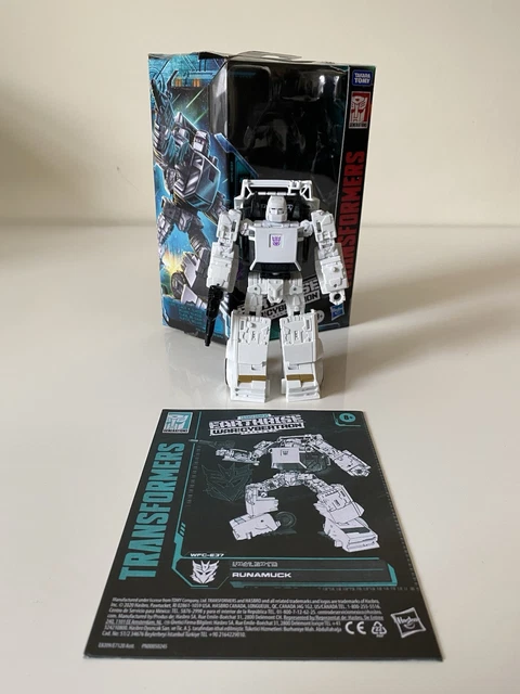 Figura Transformers Cybertron Deluxe - Runamuck, Se Transforma De Robot A Coche, Incluye Pistola, Para Niños +5 Años