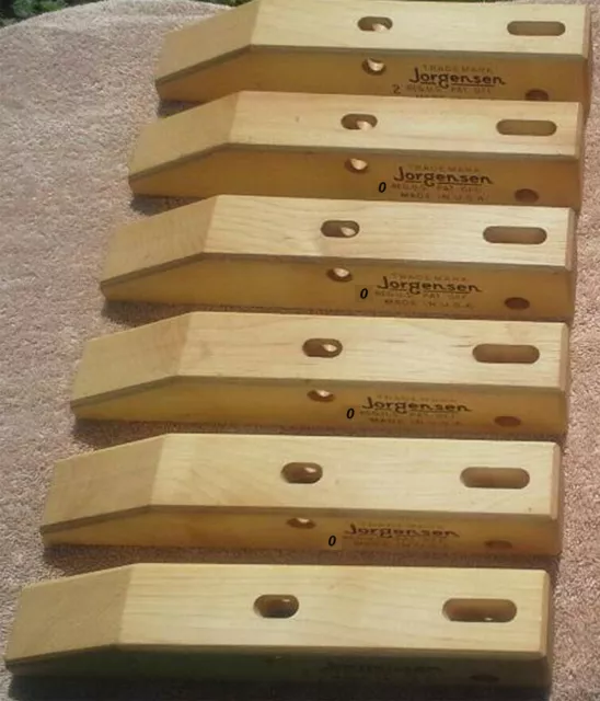 Jorgensen Woodworking Clamps LOT Qty 6  8" size 0