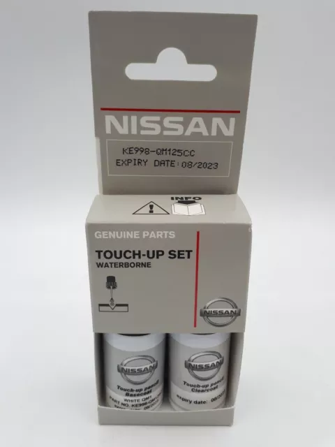 Kit de pinceaux de retouche blancs d'origine Nissan QM1 KE998QM125CC