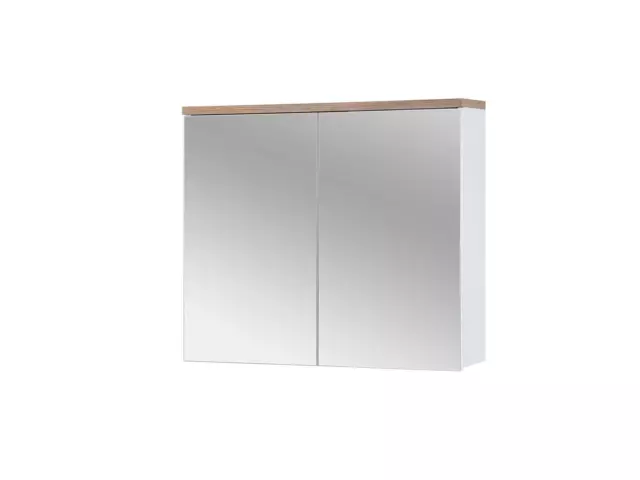 Armario de espejo armario de pared armario de baño con espejo 80 cm estantería muebles de baño