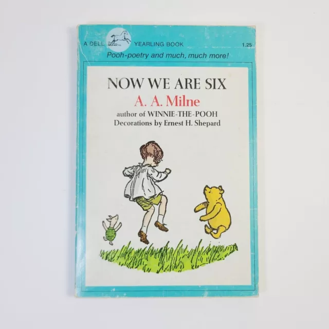 Now We Are Six A.A. Milne Softcover Book 1955 Winnie The Pooh