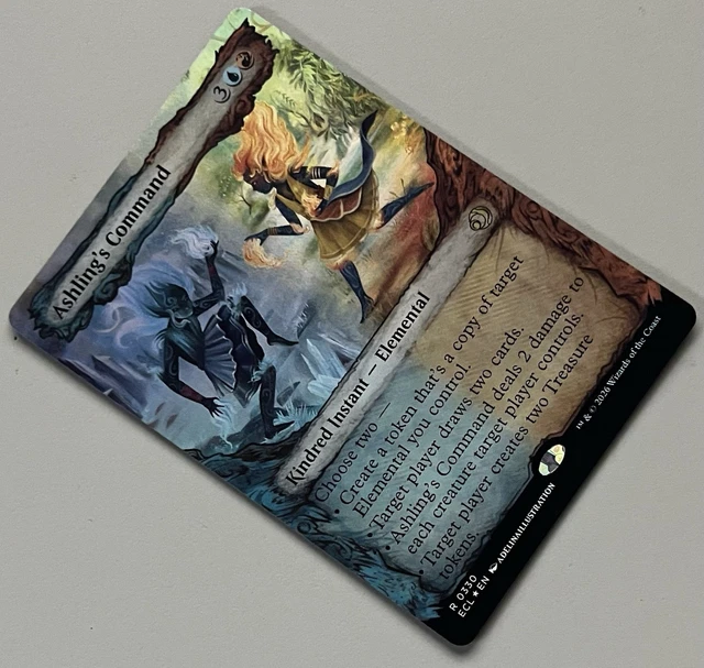 MTG LORWYN ECLIPSED Ashling’s Command Kindred Instant RARE FOIL #0330 ...