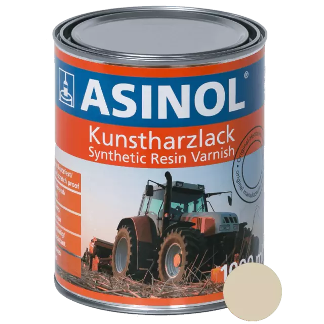 (15,98 EUR/l) Kunstharzlack geeignet für Case IH Felgenweiß 1000ml Lack ASINOL