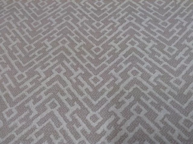 Maze Aztec  Cream/Beige Linen  Weave Upholstery/Curtain Fabric