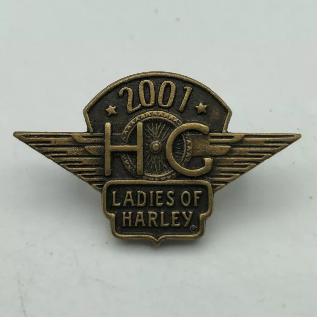 2001 Ladies Of Harley Davidson Wings Motorcycle Vest Jacket Hat Pin Hog N6