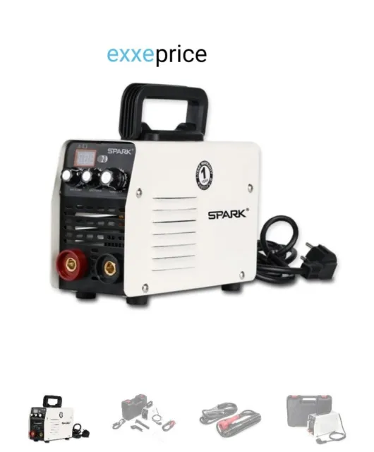 Spark 230V Saldatrice Inverter con 7 Accessori e Valigetta 440a-MMa - ExxePrice