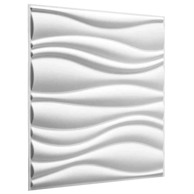 WallArt Panneaux muraux 3D Vagues 12 pcs GA-WA04