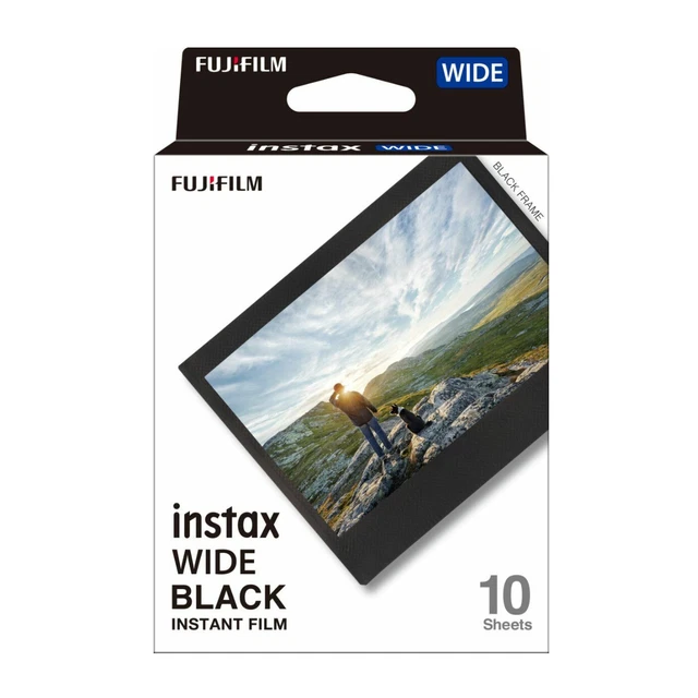 Fujifilm Instax Wide Instant Film 10 Exposures Black Frame Fujifilm Instax Wide Instant Film 10 Exposures Black Frame