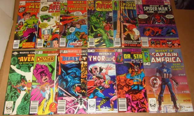 Marvel “What If” Comic Lot (12) 1st Series (1977) "HIGH GRADE" VF+ 8.5 to NM 9.4