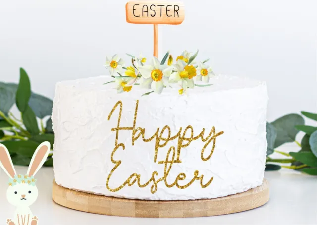 Happy Easter Cake Charm Easter Cake Topper Charm Decorations