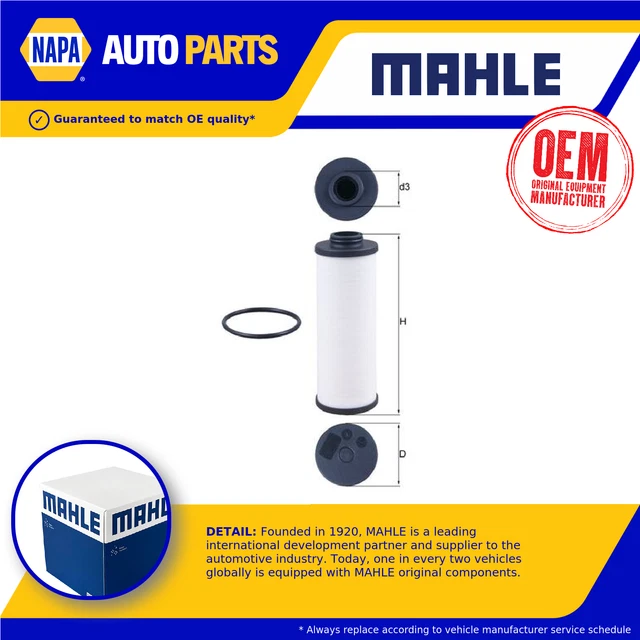 AUTOMATIC GEARBOX OIL Filter HX186D Mahle Transmission 0B5325330A ...