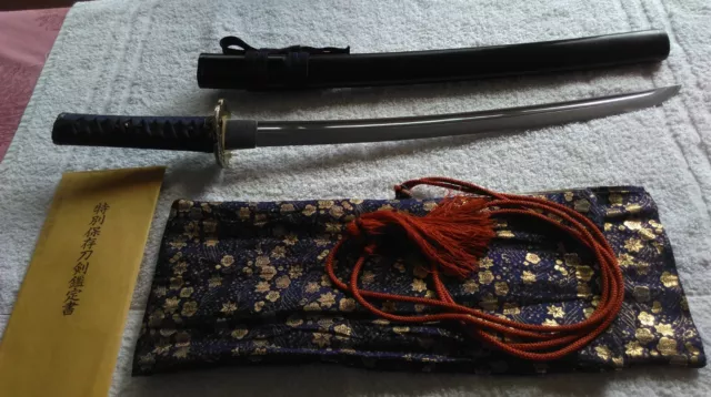 Antique Japanese sword Wakizashi 44.2cm Nagasa with Nice Bohi.