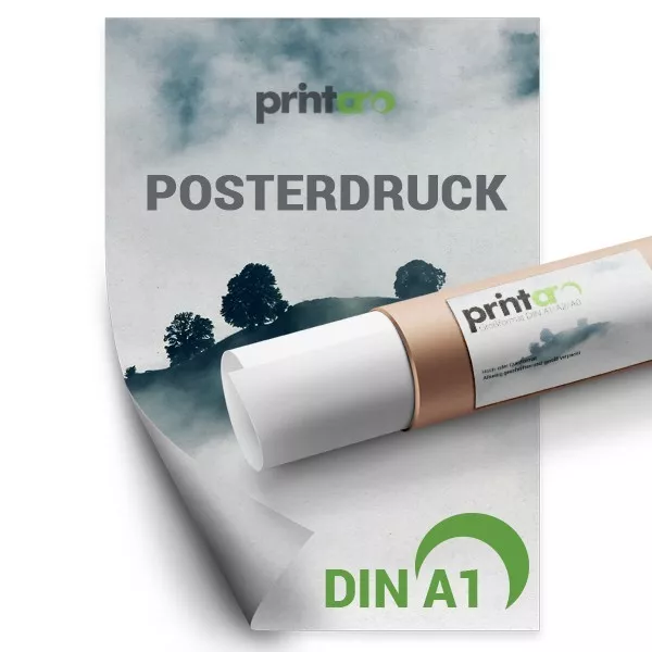 5 x Poster / Plakat DIN A1 mit  Solvent Druck 1400 dpi