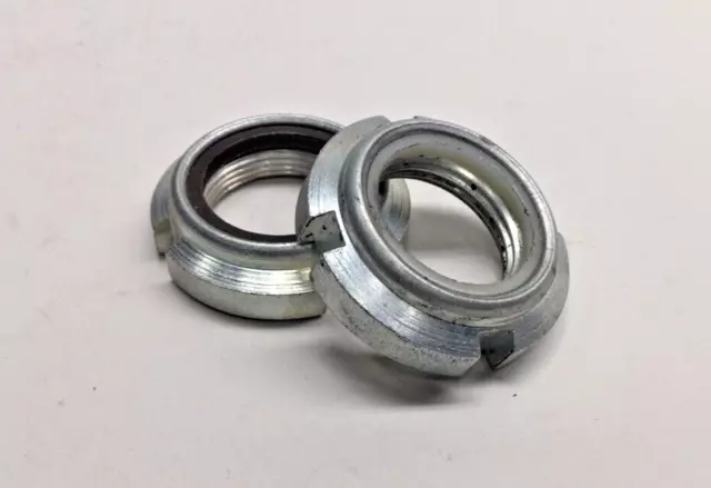 Nut I009611-2 Slotted Shaft Lock Nut Nylon Insert M20 x 1.5 (Pack of 2) Spanner