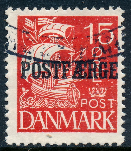 Denmark Scott Q12/AFA PF10, 15ø red Postfærge, F-VF sound Used