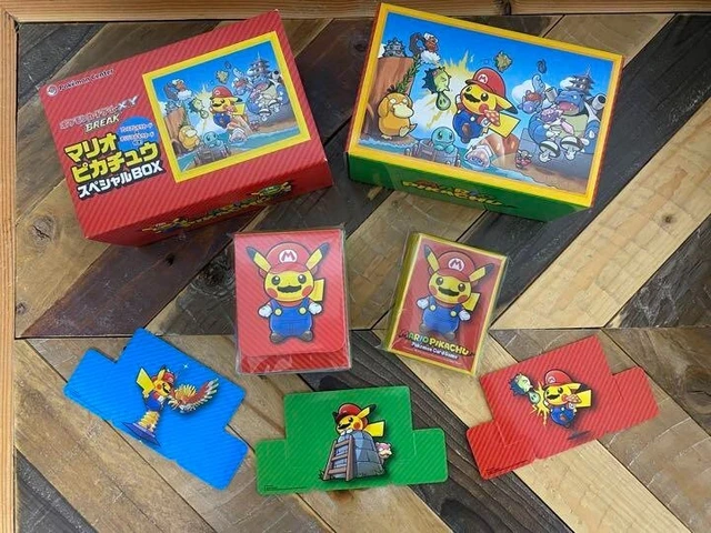 Pokemon Card Mario Pikachu Special BOX Card Box Deck Shield Deck Case No card