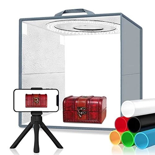 Photo Light Box 160 LED 12"x12" Dimmable Light Box Photography Por...