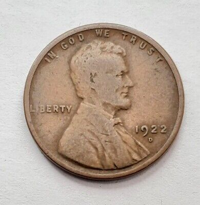 1922-D Lincoln Cent Wheat Penny Average Circulated in Coin Flip