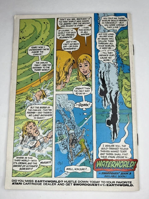 Swordquest #2 Vol. 1 Atari 2600 DC Mini Comic Book Fireworld 1982 Missing Cover! 2