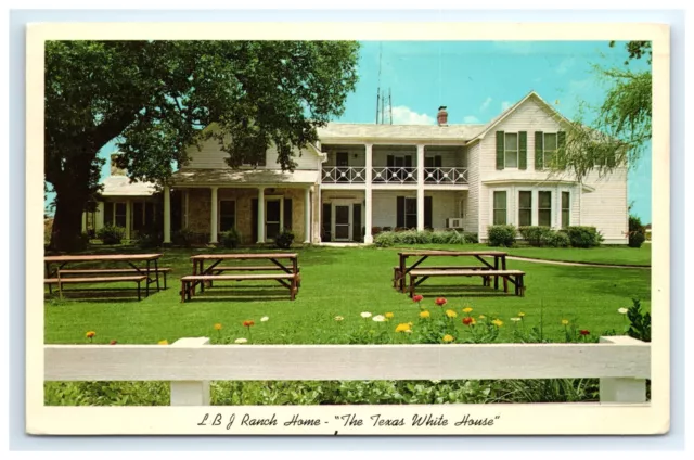 Postcard LBJ Ranch Home Texas White House Stonewall