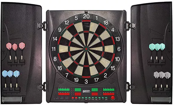 Best Sporting 862082 elektronische Dartscheibe WEMBLEY inkl. 12 Pfeile Dartboard