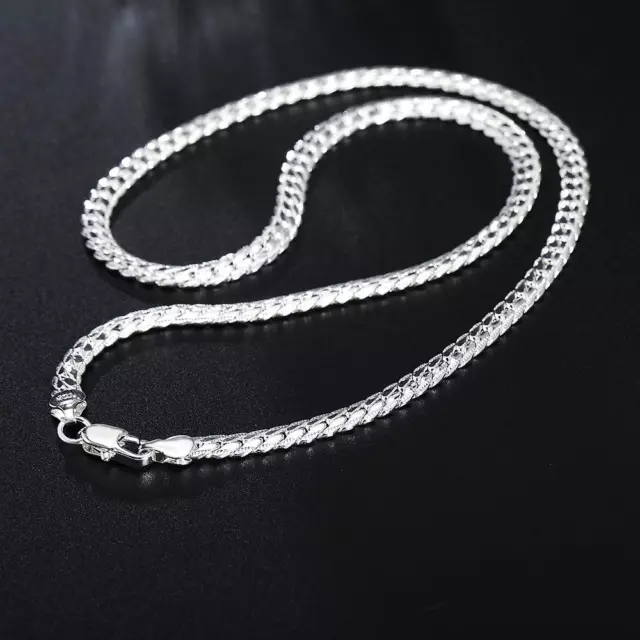 925 Sterling Pure Silver Luxury Brand Design Noble Necklace Chain for Woman &men