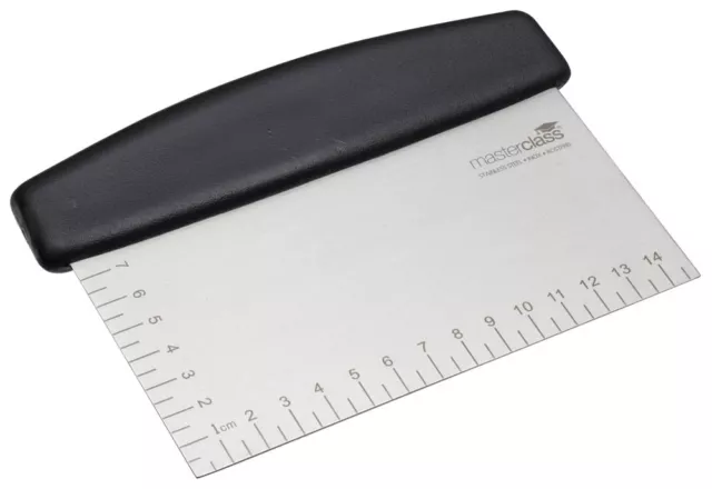 Masterclass Professional Heavy Duty Dough Scraper Cutter & Measuring Guide