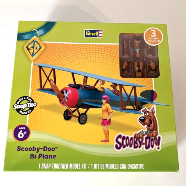Revell Scooby Doo Bi Plane Model Kit, Missing Velma and Shaggy Figures, Snaptite