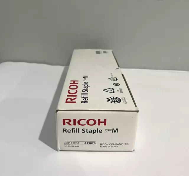 Ricoh 413026 Type M Box of 5 Refill Staple Cartridge 25,000 For SR4110, SR5000