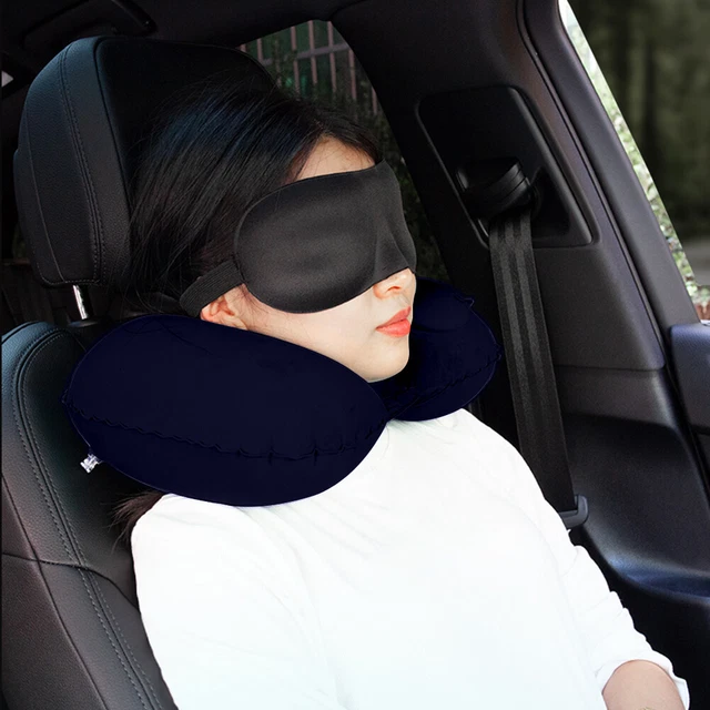 Inflatable Neck Pillow U Shaped Travel Pillow Neck Support Car Auto Accessories 2