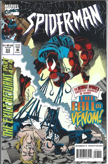 Spider-Man #53 (Nm) The Fall Of Venom, Marvel Comic, $3.95 Flat Rate Shipping