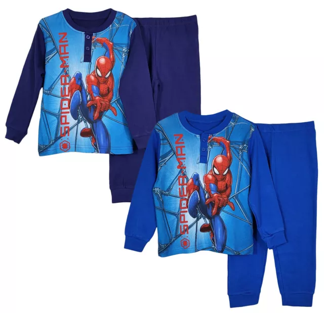 Pigiama Bambino bimbo caldo cotone invernale Spider-man Marvel Uomo Ragno 0560