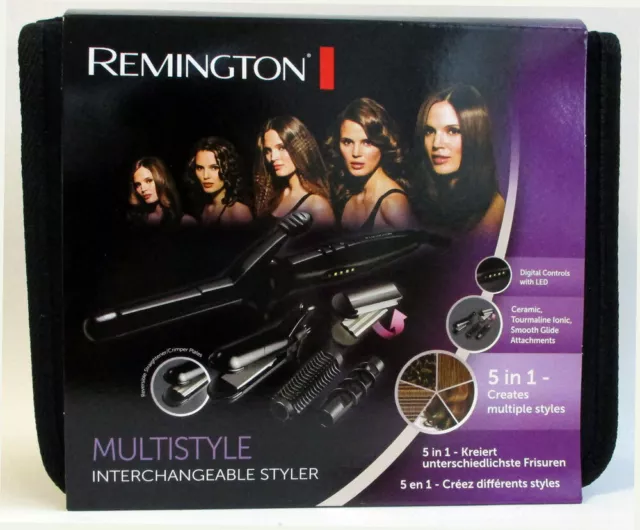 Remington Multistyle 5 in1 Hairstyler Lockenstab Haarglätter Keramikbürste S8670