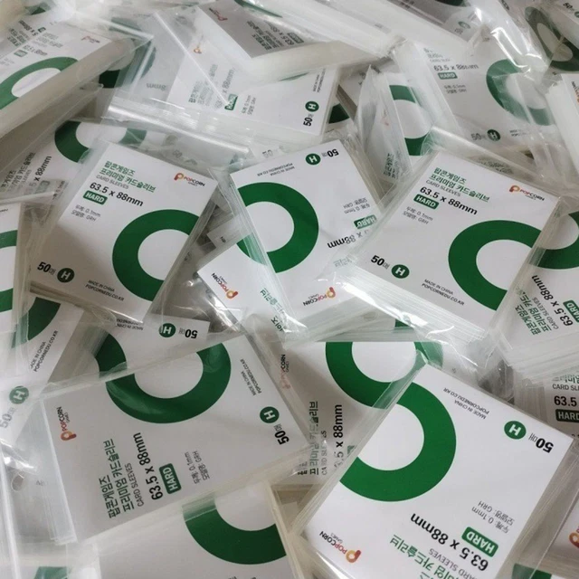 Fundas para tarjetas pieza de colección regalo alta transparencia cpp cartón pintura