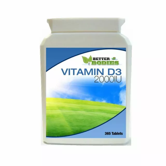 Vitamin D3 2000iu 365 softgel ONE YEAR SUPPLY immune support Bottle