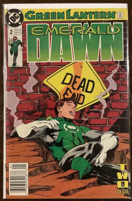 Green Lantern: Emerald Dawn #2 NM- 9.2 NEWSSTAND EDITION DC COMICS 1990