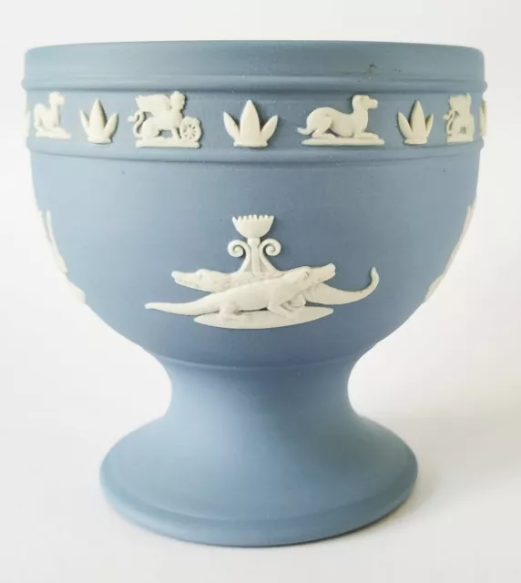 Wedgwood Blue Jasperware Goblet Egyptian