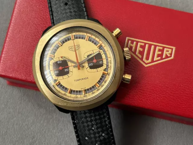 Heuer Temporada Chronograph with Box - NO RESERVE