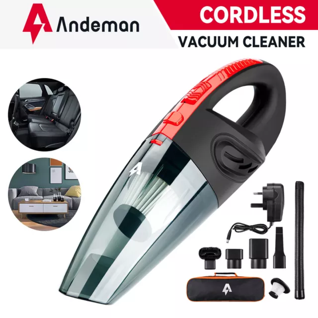 120W Cordless Portable Handheld Vacuum Cleaner Wet &Dry Car Home Rechargeable