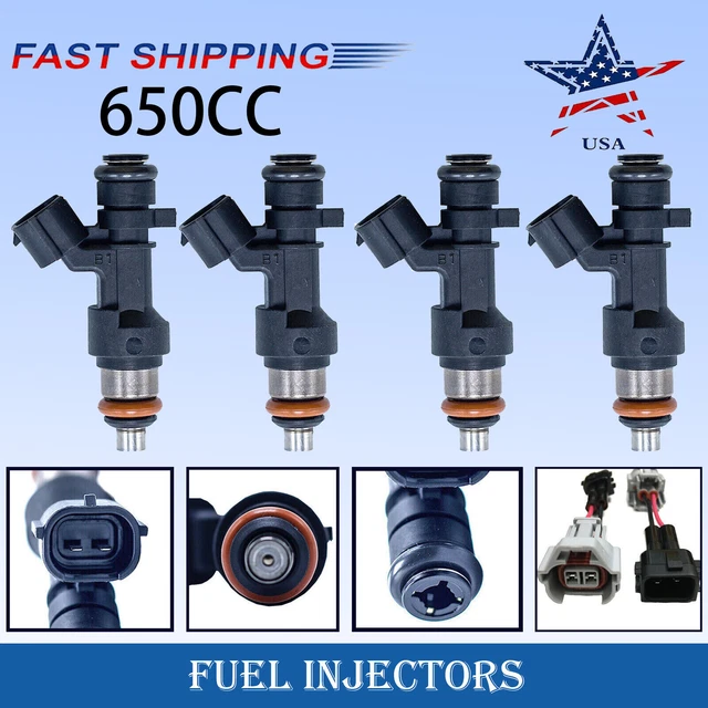 6X 650CC FUEL Injectors Fit Nissan 350Z R35 GTR INFINITI 370Z G35 G37