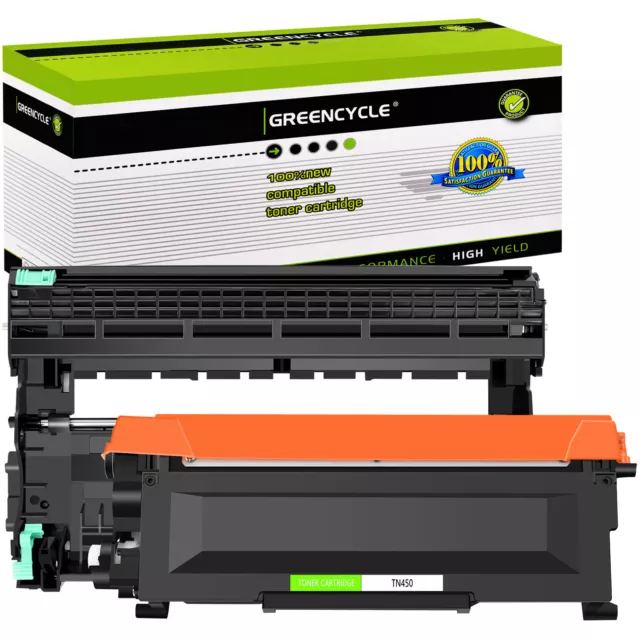 TN450 Toner Cartridge & DR420 Drum for Brother MFC-7860DW 7360N HL-2240 2270DW