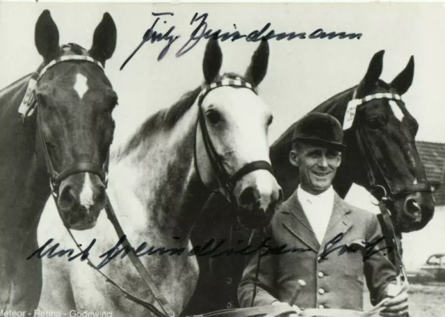 Autogramm - Fritz Thiedemann (Reiten) - Olympia