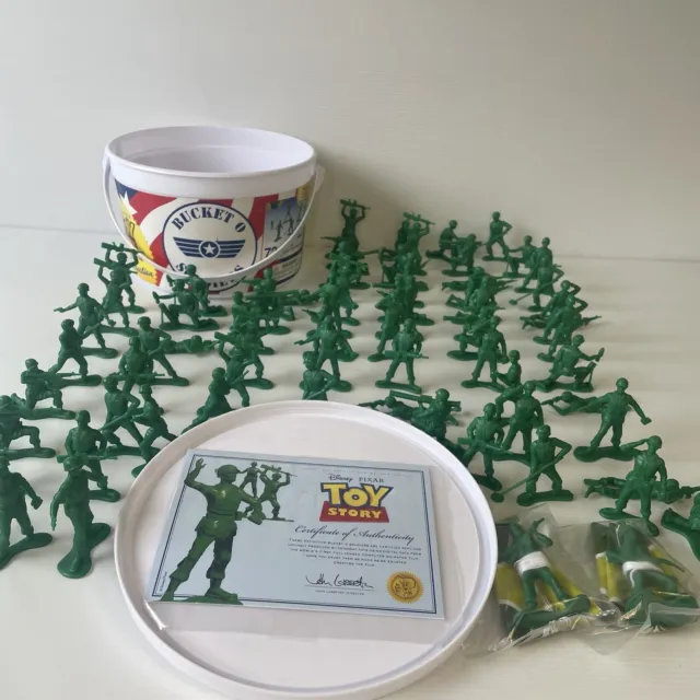 Disney Parks Pixar Toy Story Bucket O Soldiers Action Figures.